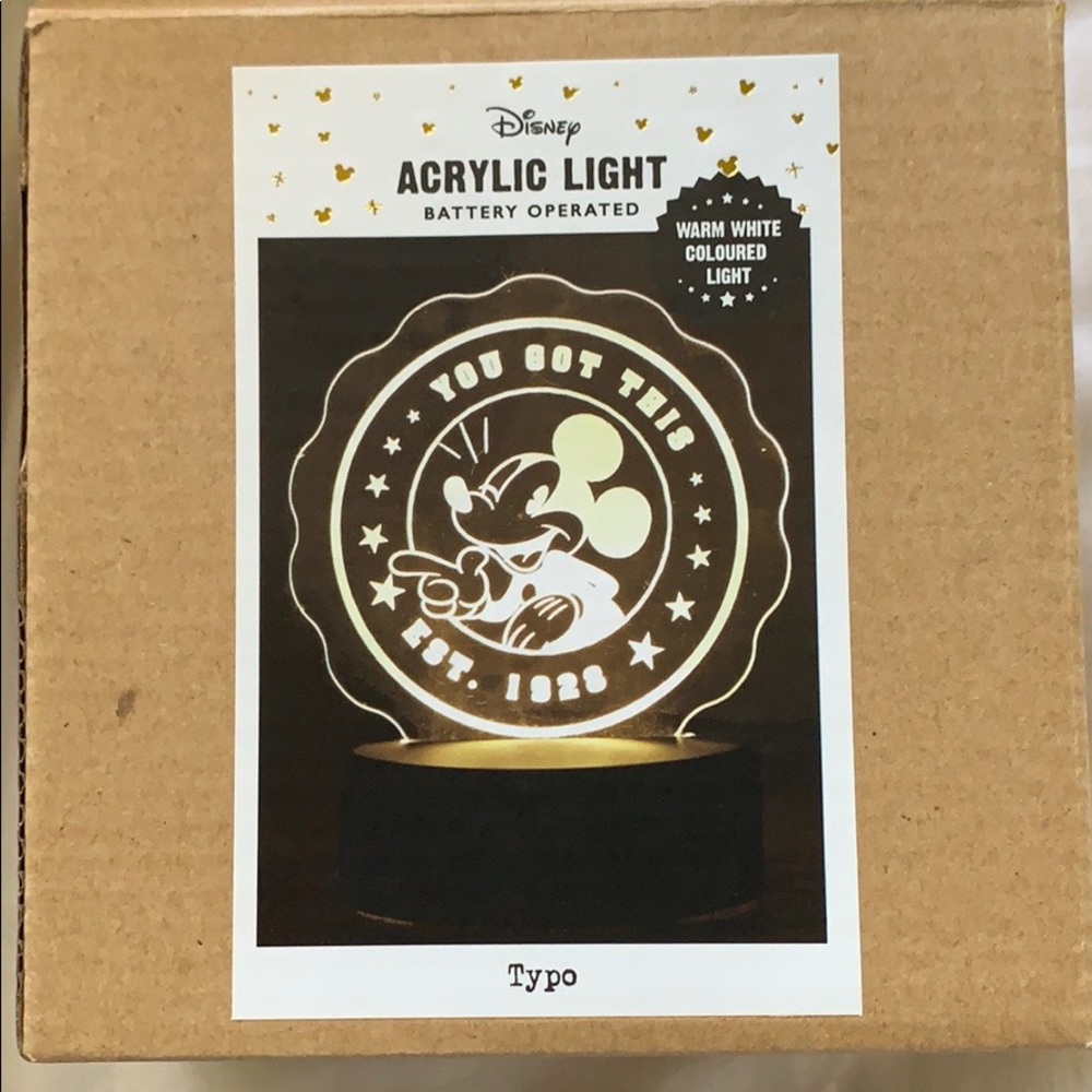 Mickey Mouse acrylic light